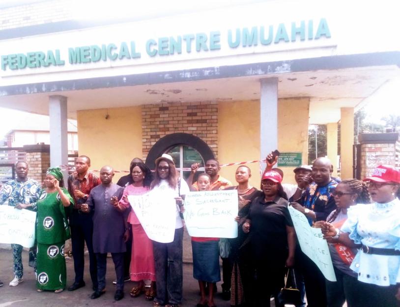 JOHESU Officials Evict Workers Amid FMC Umuahia Strike