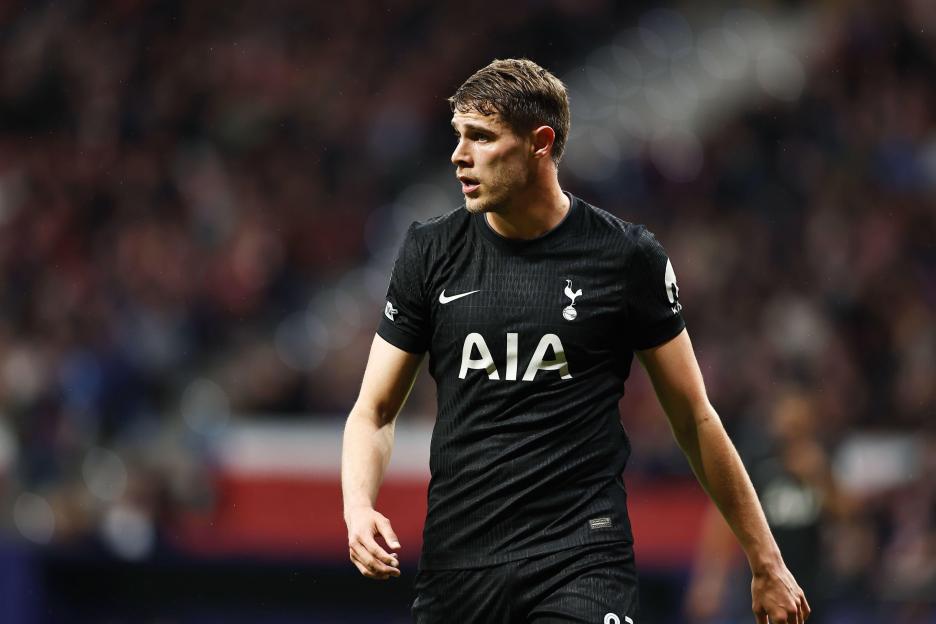 Micky van de Ven (Tottenham), MARCH 10, 2026 - Football / Soccer : UEFA "Champions League" Round of 16 1st leg match between Club Atletico de Madrid - Tottenham Hotspur at the Estadio Metropolitano in Madrid, Spain. (Photo by Mutsu Kawamori/AFLO)