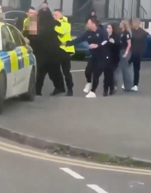 'Wild Brawl Breaks Out Post-Football Match: Cops Take Down Fans and Make Five Arrests!'