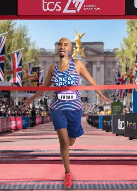 Glam TV star looks totally unrecognisable as she turns into Sir Mo Farah for Halloween – & you’ll never guess who it is