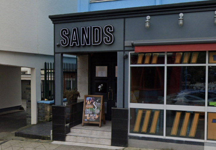 Exterior view of Sands Nightclub in Saundersfoot.