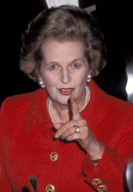Prime Minister Margaret Thatcher attending the 93rd Annual American Booksellers Association Convention.