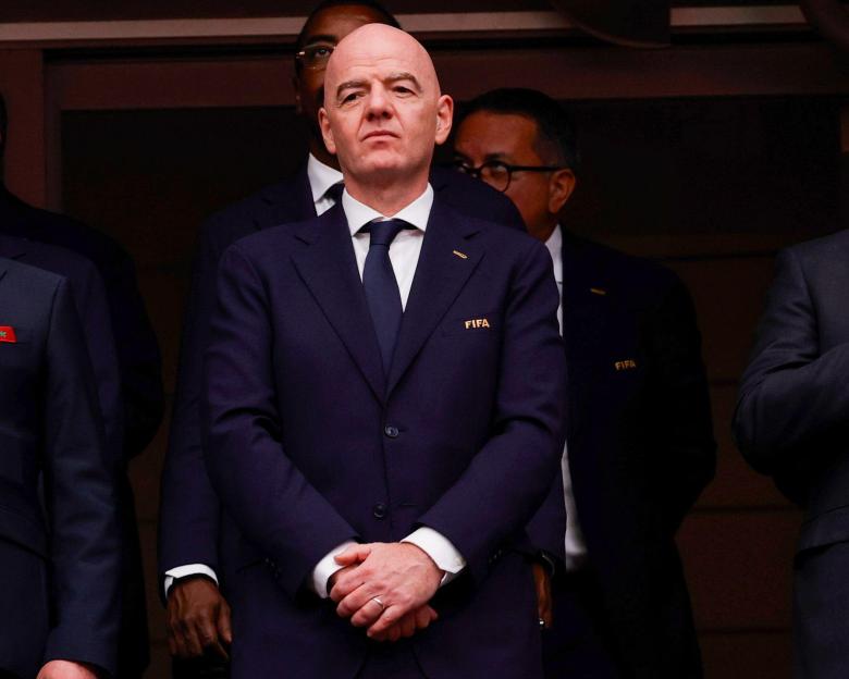 July 4, 2026, Houston, Texas, USA: FIFA president is GIANNI INFANTINO in attendance for the 2026 FIFA World Cup Round of 16 match between Canada and Morocco at Houston Stadium on July 4, 2026. David Ballering II/ADM Newswire/ZUMA Press Wire (Credit I