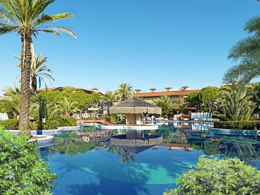 Outdoor pool at Gloria Golf Resort, Antalya.
