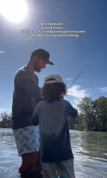 Cam Merchant with his son Ollie
