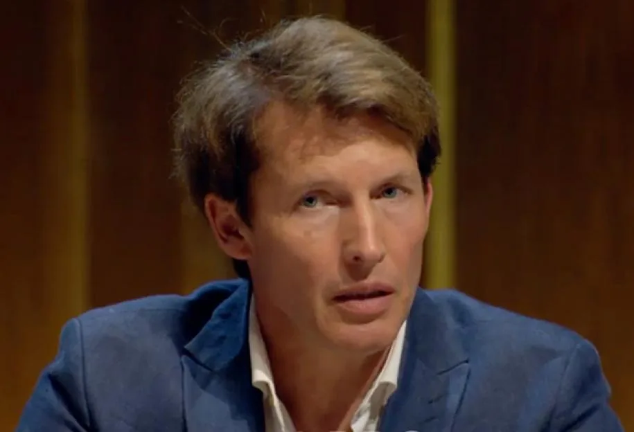 James Blunt in a preview for Celebrity Traitors.
