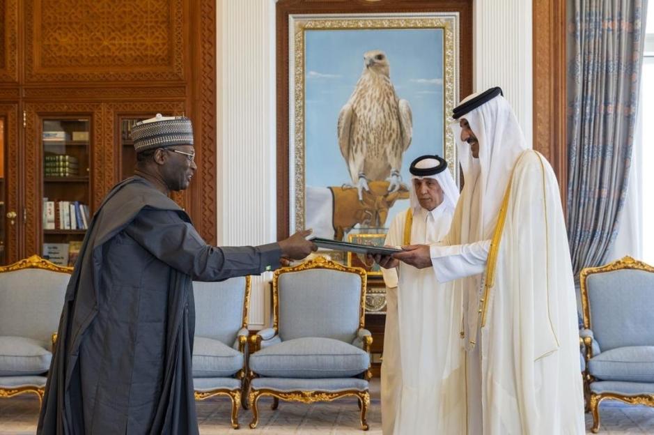 Former INEC Chairman Mahmood Yakubu Delivers Letters of Credence to Qatar