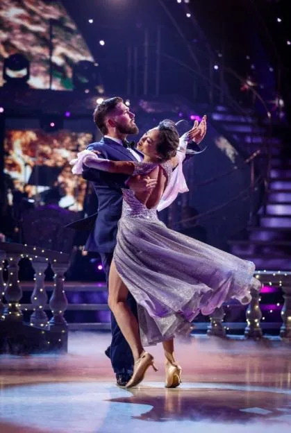 John Nellis and Katya Jones dancing on Strictly Come Dancing.