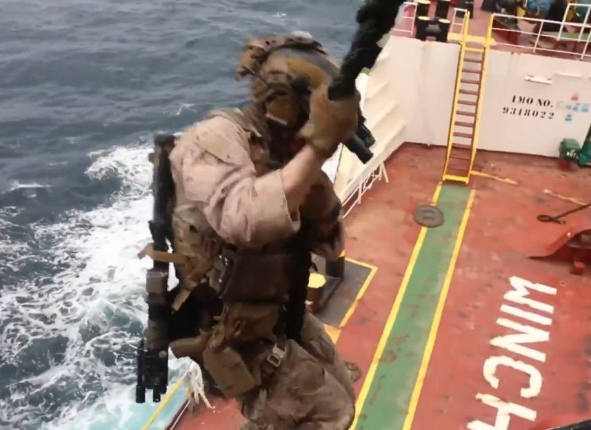 Tense Standoff: US Forces Board Tanker in Strait of Hormuz as Trump Considers Iran's Next Challenge