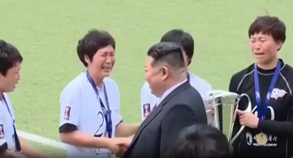 Emotional Encounter: North Korean Women's Football Team Breaks Down in Tears Meeting Kim Jong-un