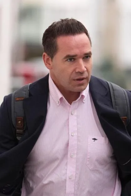 Kieran Hayler arrives at Lewes Crown Court.