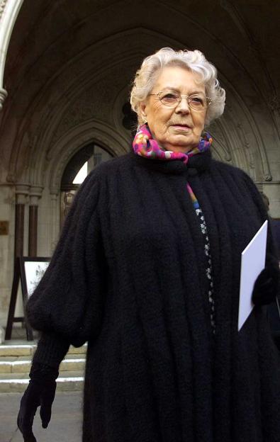 Muriel Jakubait outside court after losing her High Court appeal regarding her sister Ruth Ellis's hanging.