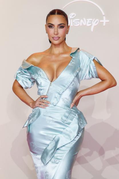 Kim Kardashian attending the "All's Fair" Disney+ Premiere.