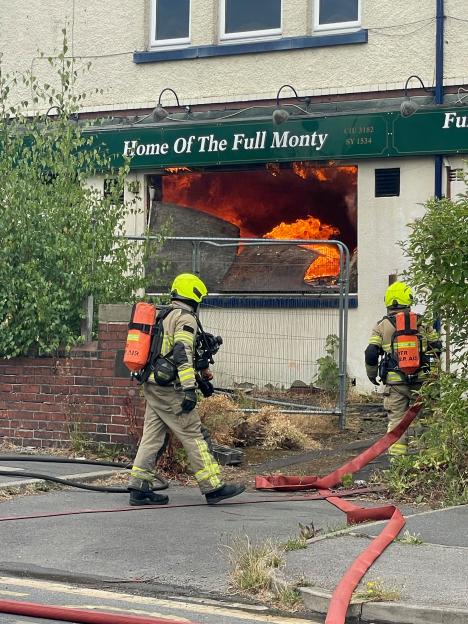Fire at Former 'Full Monty' Filming Location Shiregreen's Empty Working Men's Club, Sheffield, South Yorkshire, UK - 09 Aug 2026
