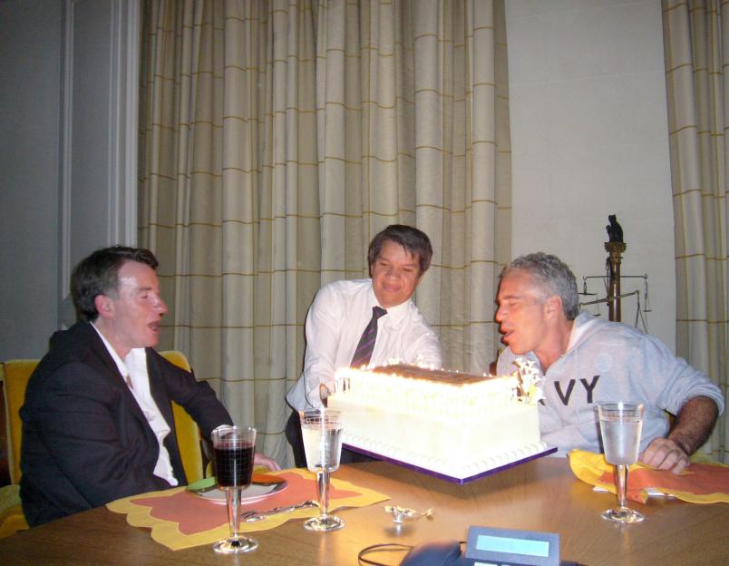 Peter Mandelson with Jeffrey Epstein