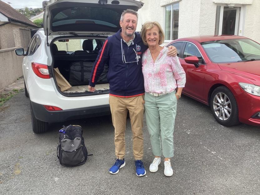 Gill Thompson and her brother Michael Bardsley.