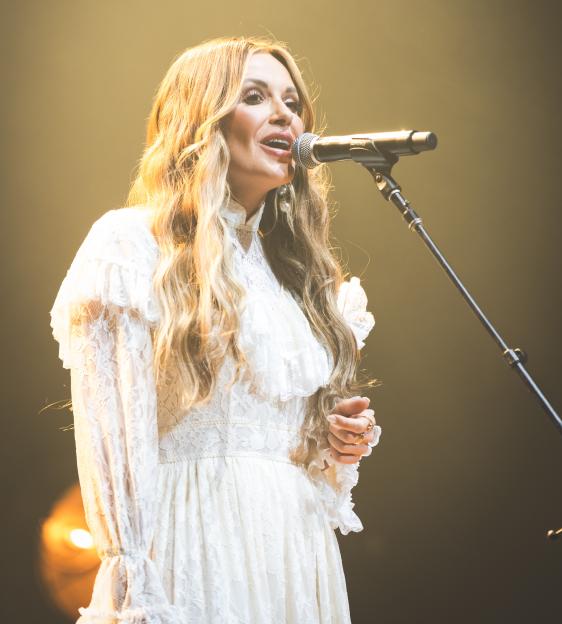 Carly Pearce performing at the Highways Festival.