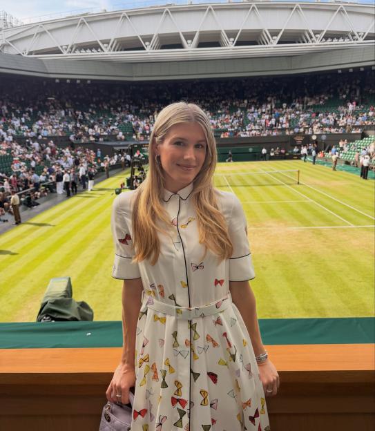 Eugenie Bouchard at a tennis match.