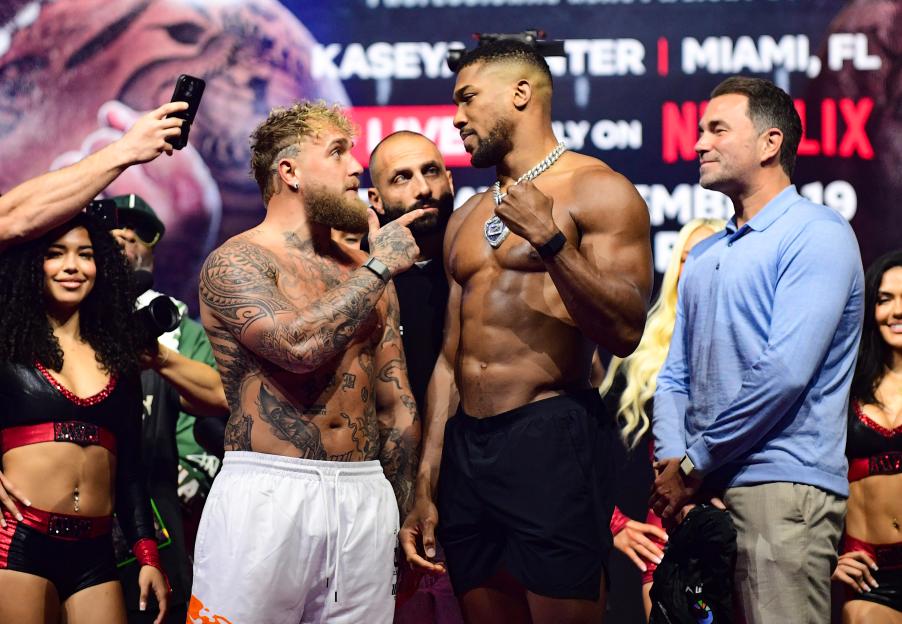 Anthony Joshua v Jake Paul - Public Weigh-In - Fillmore Miami Beach