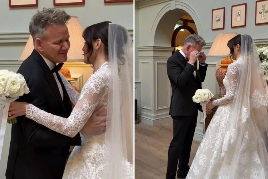 Gordon Ramsay Gets Choked Up with Tears of Joy at Daughter Holly's Wedding to Adam Peaty