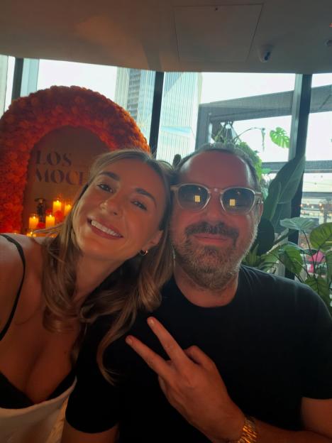 Dani Dyer and Danny Dyer pose for a photo.