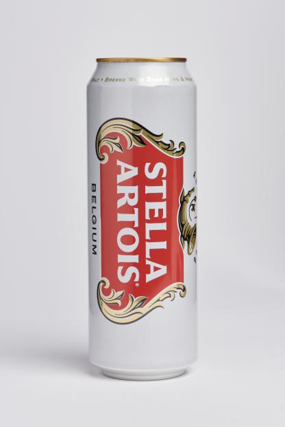 Stella Artois Premium Lager Beer can.