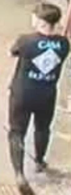 Collage of a young man in a running vest and a blurry image of the same man from behind.