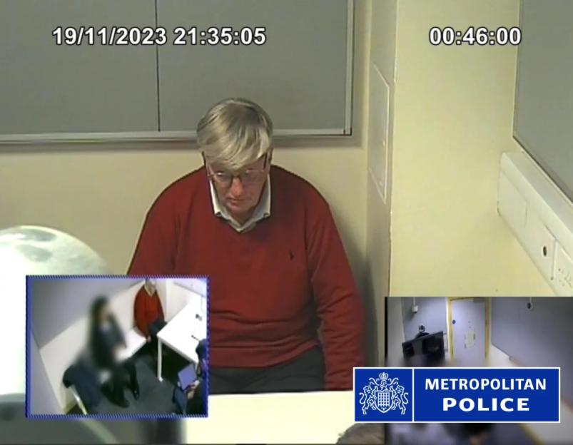 Footage from a police interview with John Grant, convicted of sexual assault.