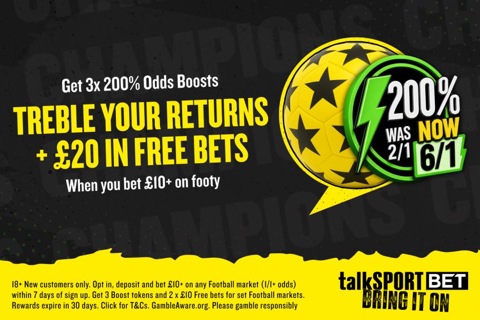 PSG vs Arsenal: Score £20 in Free Bets and Enjoy 3x 200% Odds Boosts with talkSPORT BET for the Champions League Final!