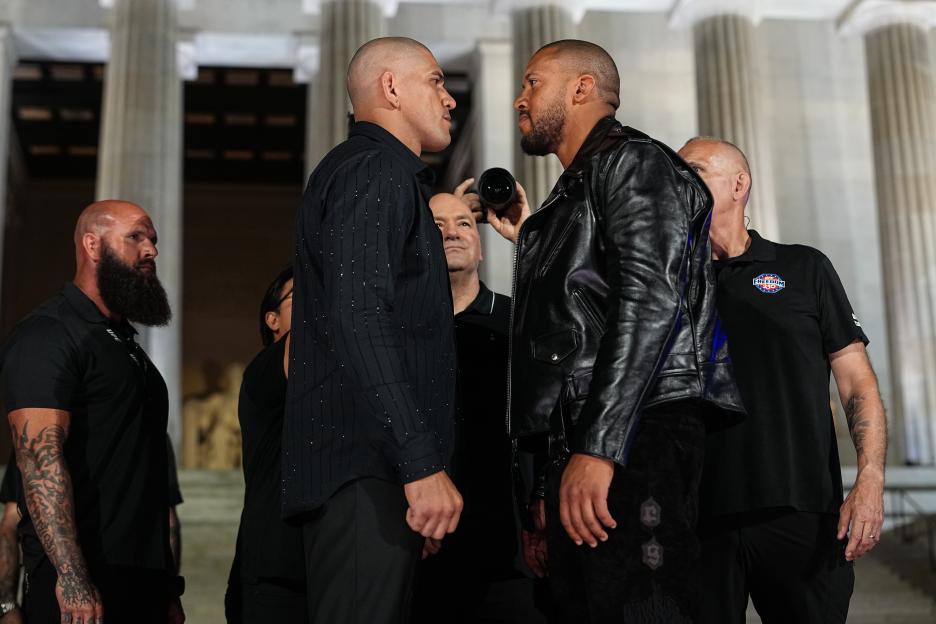 'Catch the Tense UFC Face-Off Between Alex Pereira and Ciryl Gane Before Freedom 250, Right in Front of Dana White!'