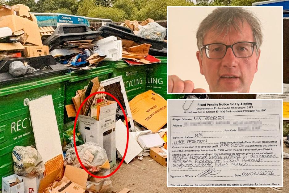 Homeowner Hit with £1,000 Fine for Leaving Cardboard Box Next to Full Recycling Bin
