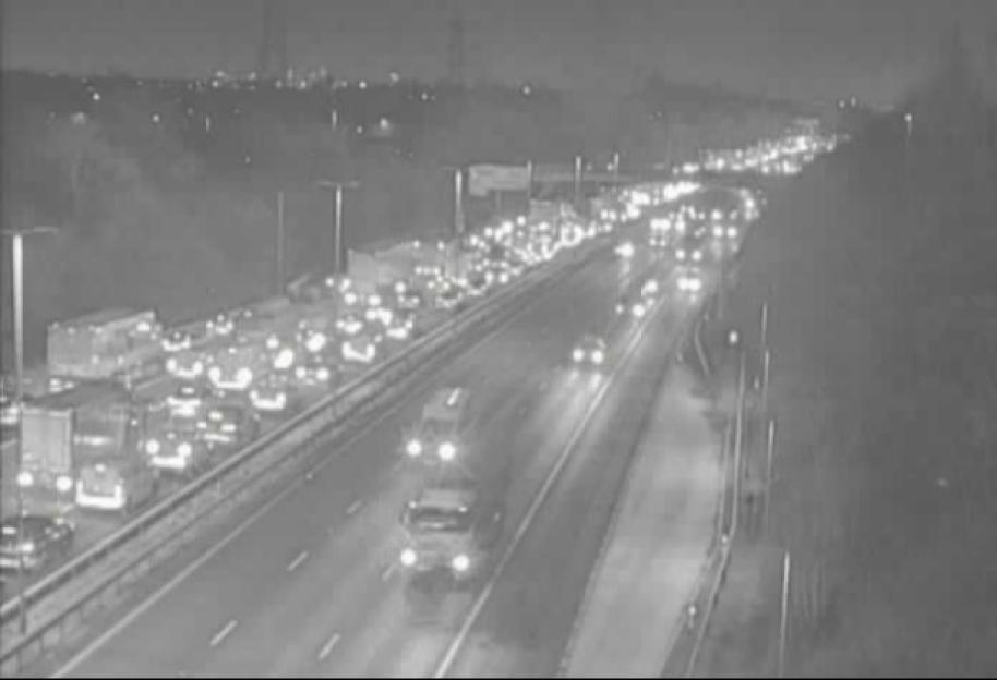 M6 Crash Causes Major Delays: Two Lanes Closed, 30-Minute Queues, and Severe Rush Hour Congestion