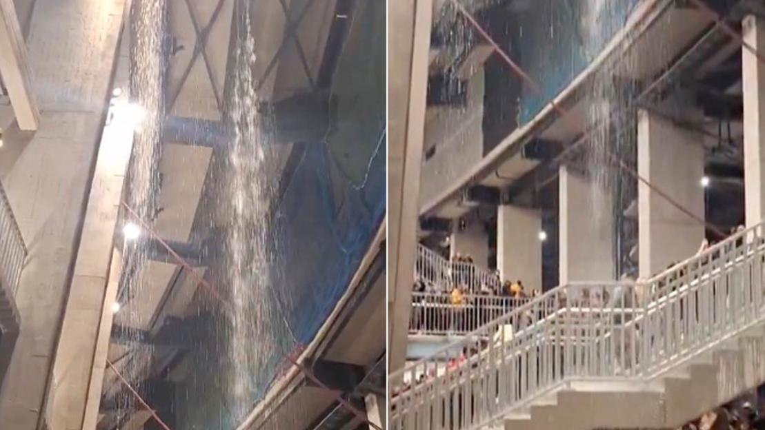 Five-Time Champions League Champs Embarrassed as Waterfall Deluges Stadium Like Old Trafford!