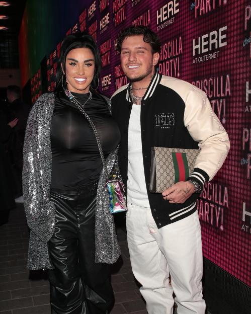 Katie Price and JJ Slater attending "Priscilla The Party!" press night.