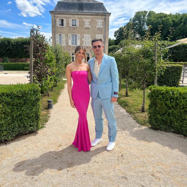 Sasha Attwood and Jack Grealish at Harry Maguire and Fern Hawkins' wedding