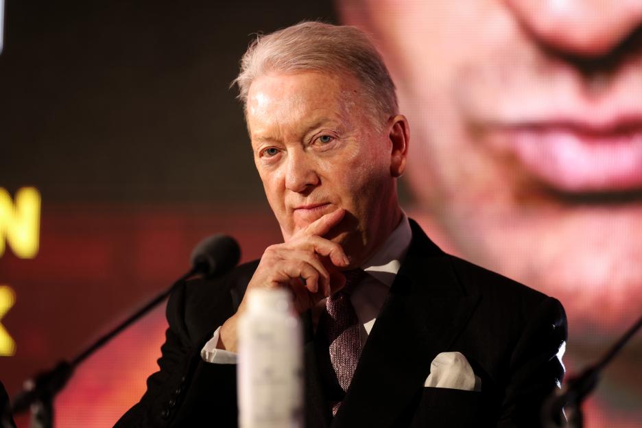 Frank Warren at a press conference.