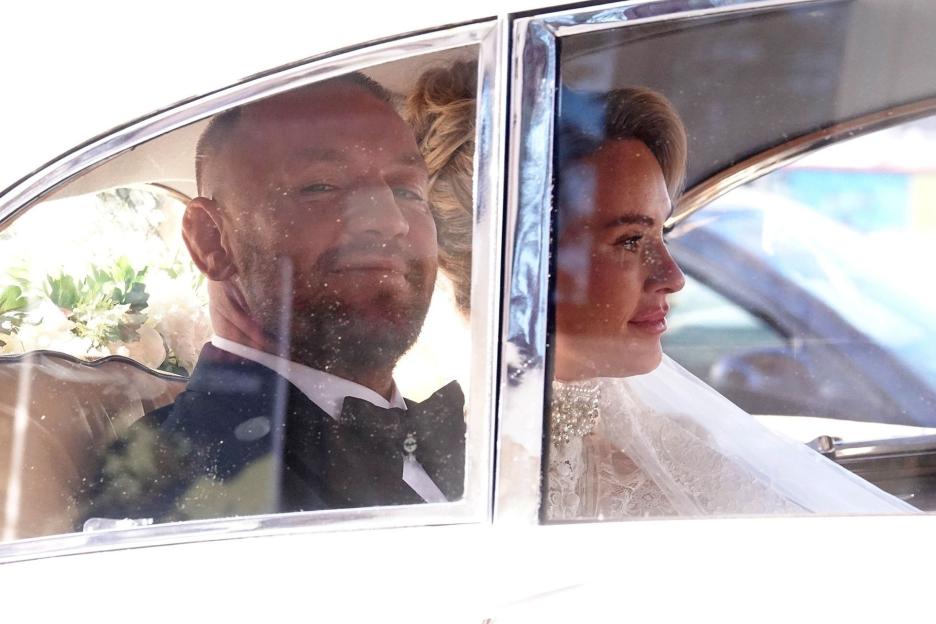 *PREMIUM-EXCLUSIVE* * MUST CALL FOR FEES BEFORE USE * Conor McGregor and his long term partner Dee Devlin tie the knot at the Vatican in the Church of Santo Stefano Degli Abissini.