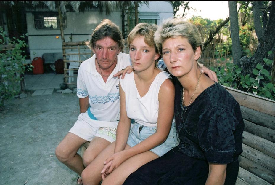 Missing British Boy Toddler Ben Needham. He Disappeared From A Farmhouse On A Greek Island Of Kos In 1991 Whilst On Holiday With His Parents And Has Not Been Seen Since... The Inconsolable Family L-r : Grandfather Eddie Needham Mother Kerry Needham G