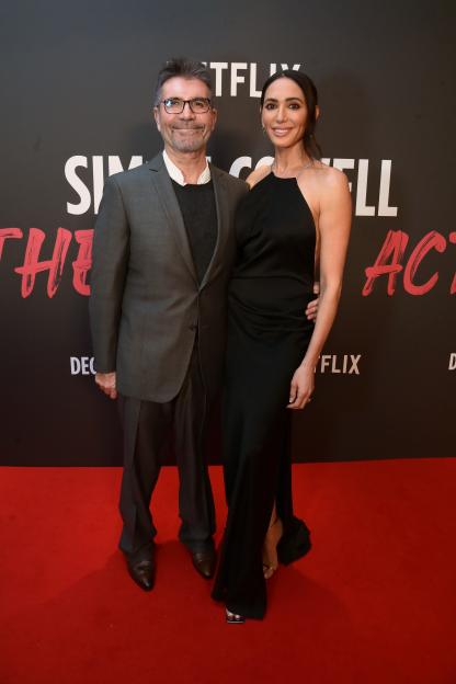 Simon Cowell and Lauren Silverman on the red carpet for a special screening of his docuseries.