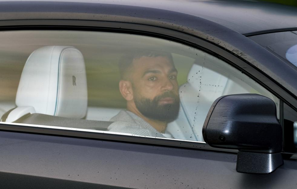 Liverpool's Mohamed Salah arriving at AXA Training Centre, Liverpool.