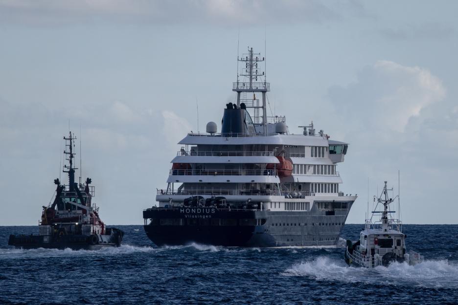BESTPIX - Cruise Ship MV Hondius Docks In Tenerife