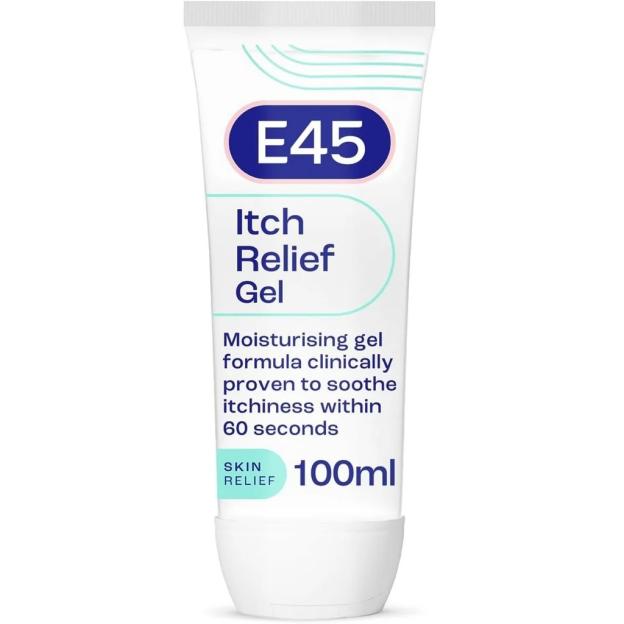 E45 Itch Relief Gel, 100ml tube.