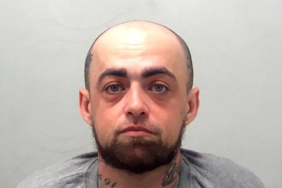 Police mugshot of Kieran Mansfield.