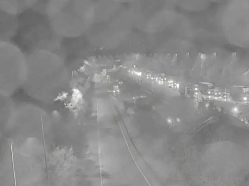 M5 ‘closed for several hours’ after crash & fire as commuters warned of long delays