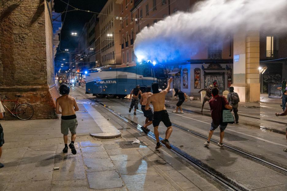 Clashes Erupt After Rally Over Death Of Abderrahim Fakir In Bologna