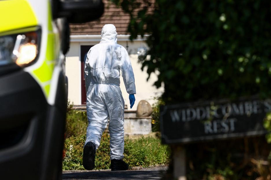 Police investigate the home of former government minister Ann Widdecombe, who was found dead in Haytor