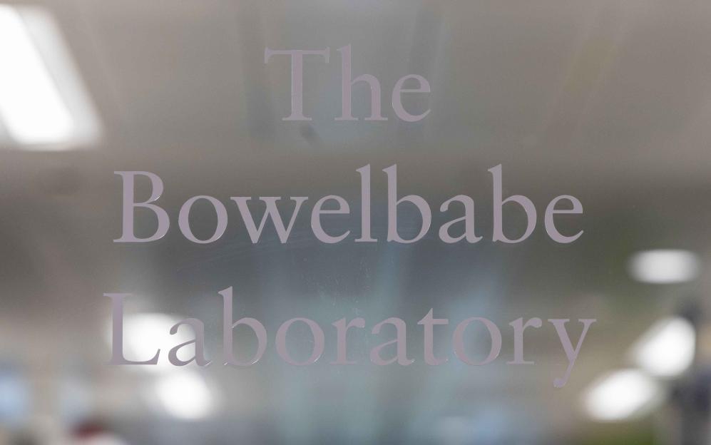 Deborah Jamess family visit BowelBabe Laboratory