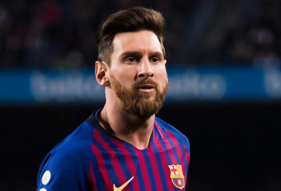 Lionel Messi looking on during a La Liga match.