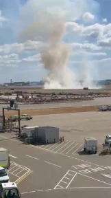 Fire Forces Runway Closure at Heathrow as 'Tinderbox' Grass Ignites, Firefighters Spring into Action