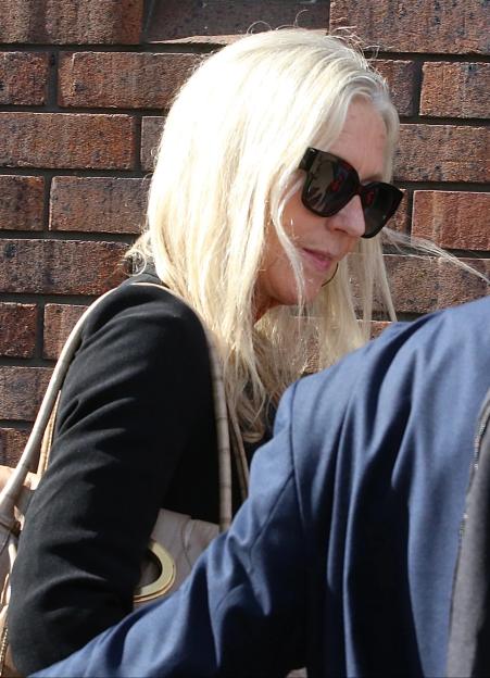 Sally Anne Bowman leaving Harrow Crown Court.